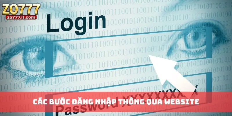 Các bước đăng nhập thông qua website