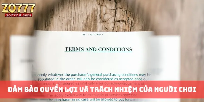 Đảm bảo quyền lợi và trách nhiệm của người chơi